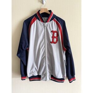 Boston Red Sox Men's Stitches Track‎ Letterman Jacket MLB Sz XL Full Zip
